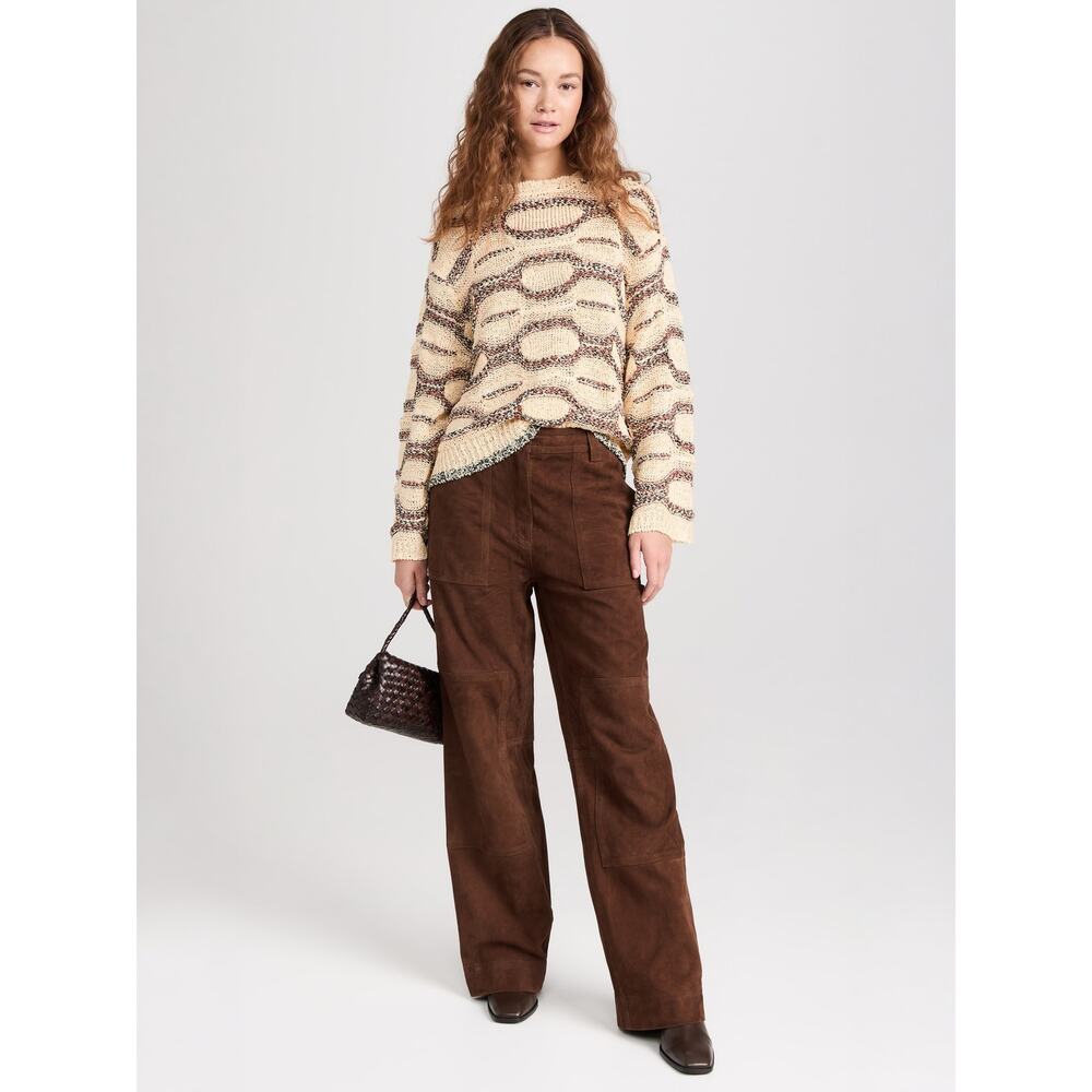 Loeffler Randall Billie Woven Leather Shoulder Bag Chocolate NWT - Picture 8 of 9